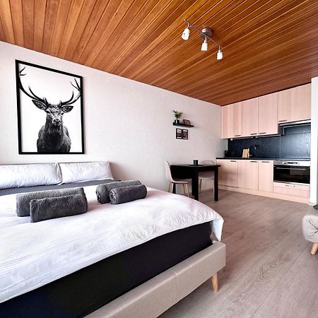 Studio Mit See- Und Bergblick 莱克斯 外观 照片